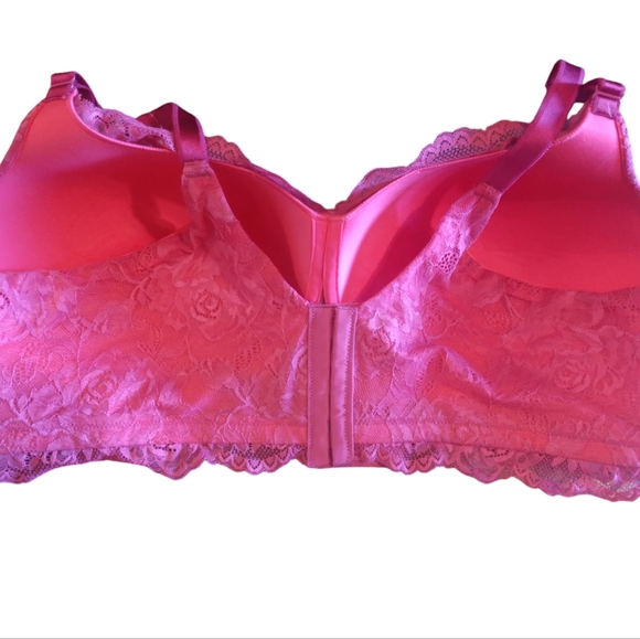 nwt torrid curve wire free lightly lined pink fuschia bra 46D - Picture 4 of 7